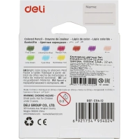 Карандаши цветные 12цв 3-гран Deli Enovation mini, пластик, EC114-12