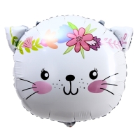 Воздушный шар фольгированный 22" «Милая кошечка», фигура