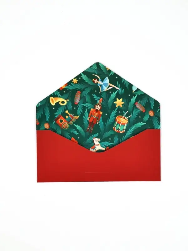 Конверт подарочный «Щелкунчик», софт тач, тиснение, 19 × 9,2 см Конверт подарочный «Щелкунчик», софт тач, тиснение, 19 × 9,2 см