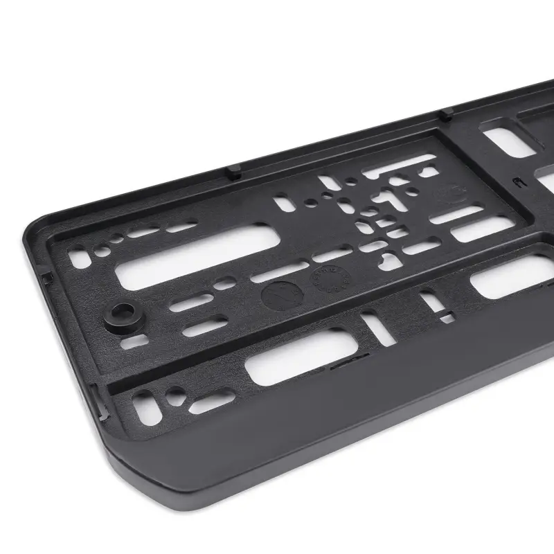 Рамка под номерной знак односоставная (чёрная) AVS RN-01