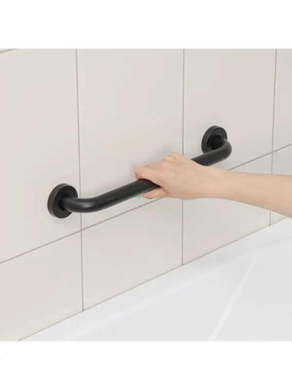 Поручень для ванны антискользящий St&ouml;lz, 43.5&times;7&times;5.5 см, нержавеющая сталь, чёрный