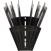 Лоток вертикальный Attache веер 5отделений 6секций черный