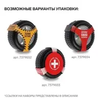 Набор инструментов ТУНДРА, подарочный пластиковый кейс &laquo;Колесо&raquo;, 20 предметов