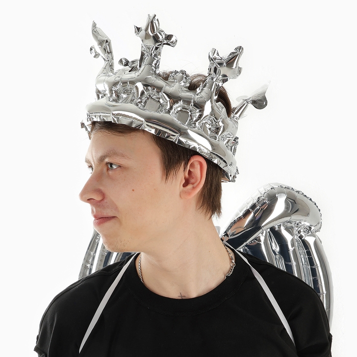 Набор фольгированных шаров &laquo;Карнавальный набор. Серебряный&raquo;, 3 шт.