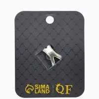 Кольцо для платка "Бабочка", цвет белый в чернёном серебре Кольцо для платка "Бабочка", цвет белый в чернёном серебре