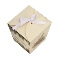 Бонбоньерка, новогодняя подарочная упаковка «Зимние шишки», 7.5×8×7.5 см