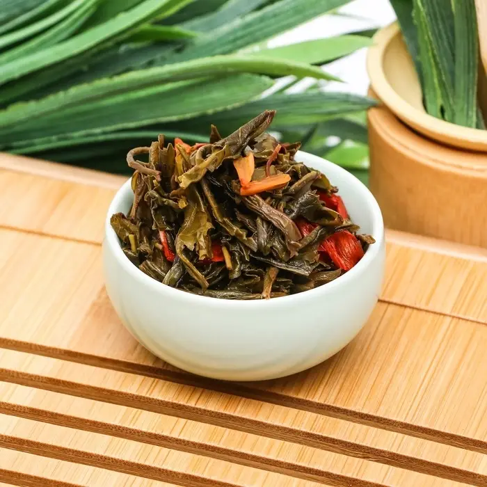 Китайский связанный зеленый чай, 50 г, лилия