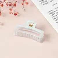 Крабик для волос &laquo;Жемчужный&raquo;, прямой, 7 см, белый