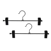 Вешалки для юбок и брюк тм VETTA, 2шт, 31х6см, с зажимами, ПВХ, металл, цвет черный