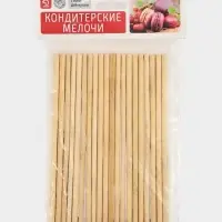 Палочки - дюбели для кондитерских изделий Доляна, 15 см, набор 18-20 шт., бамбук