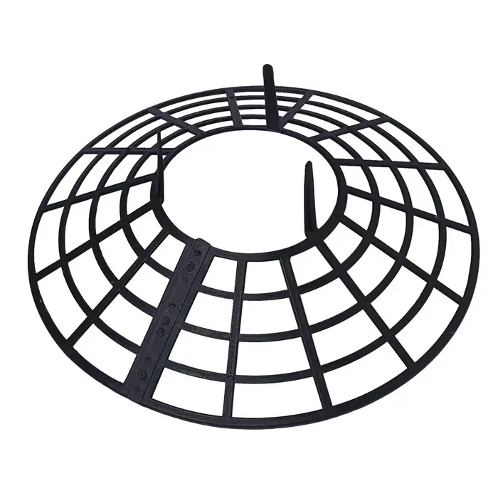 Кустодержатель для клубники, d=25.5 см, пластик, набор 5 шт., чёрный