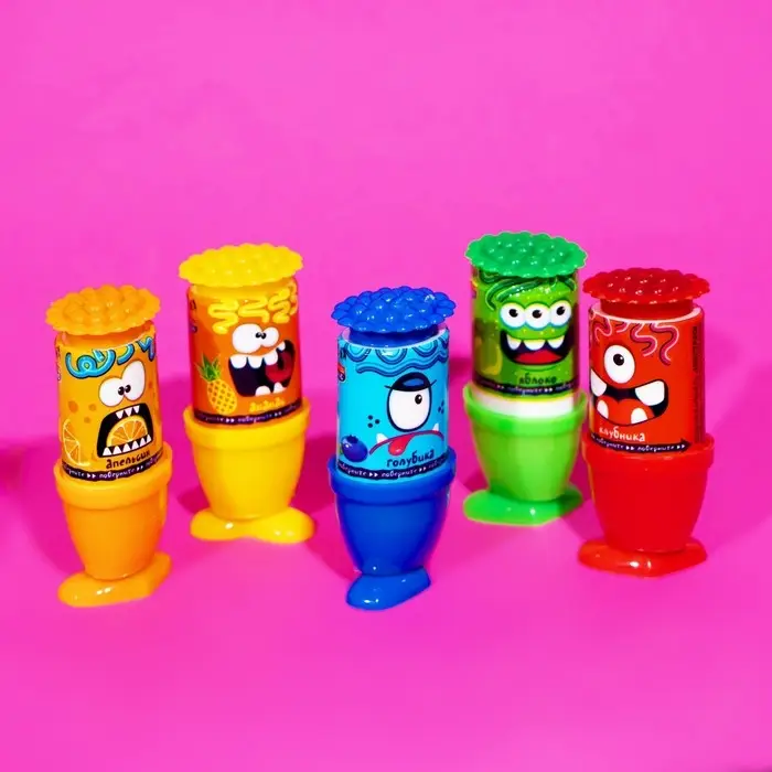 Карамель жидкая «Монстрики кудряшки», ассорти, 8 г Карамель жидкая «Монстрики кудряшки», ассорти, 8 г