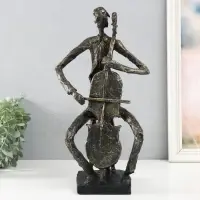 Фигурка полистоун &laquo;Виолончелист&raquo; под металл, 18.8&times;14&times;35.8 см