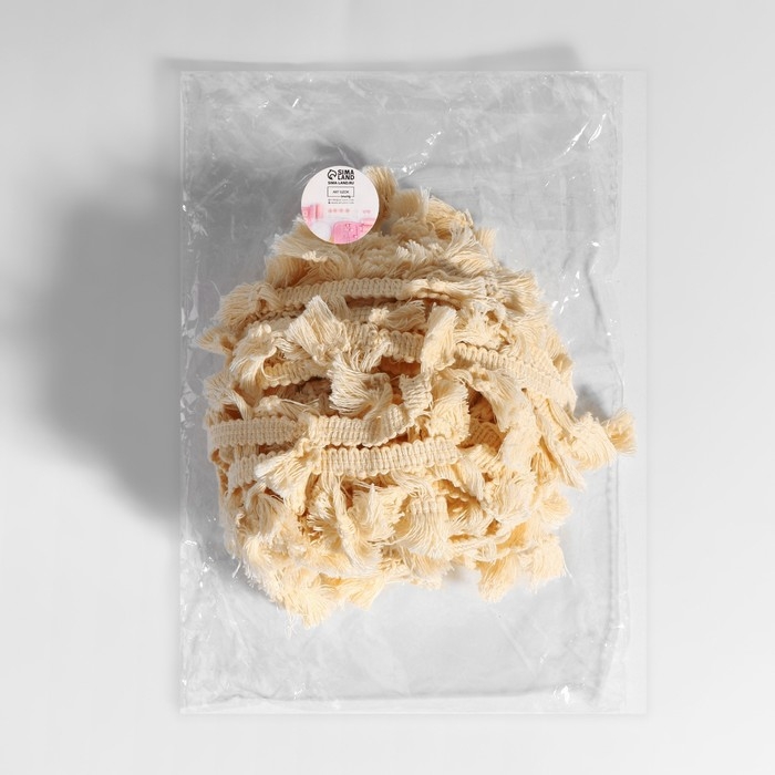 Тесьма декоративная «Бахрома», 45 мм, 10 ± 1 м, цвет бежевый Тесьма декоративная «Бахрома», 45 мм, 10 ± 1 м, цвет бежевый