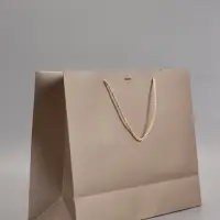 Пакет подарочный, белый, с бантом, 43 х 32 х 14 см