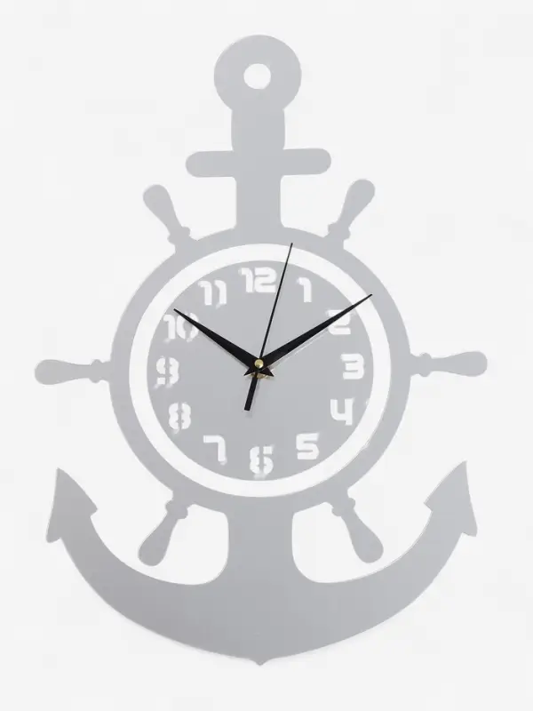 Часы настенные интерьерные &laquo;Якорь&raquo;, 3D, наклейка, 45&times;31 см