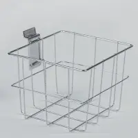 Полка-корзина для экономпанелей, 18&times;17&times;13 см, цвет хром