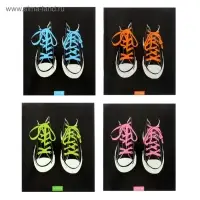 Тетрадь 96 листов в клетку, Calligrata &laquo;Кеды&raquo;, МИКС