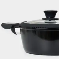 Крышка Magistro, d=20 см, со сливом, с силиконовым ободком и ручкой, жаропрочное стекло