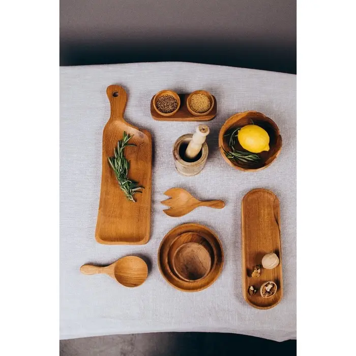 Тарелка, 17&times;17&times;5 см, тиковое дерево