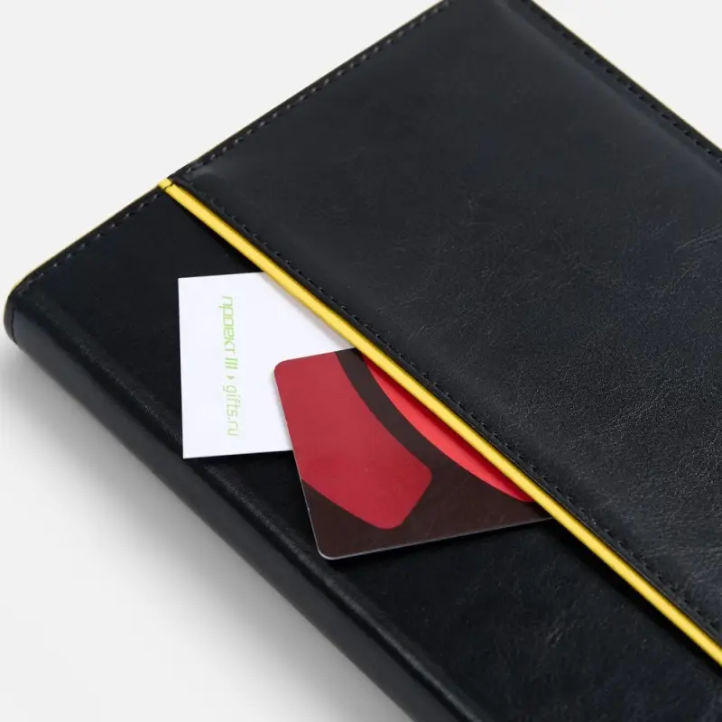 Ежедневник Alanis, недатированный, черный c желтым Ежедневник Alanis, недатированный, черный c желтым