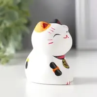 Сувенир керамика "Котик Манэки-нэко пятнистый" 5,3х7,3х6 см
