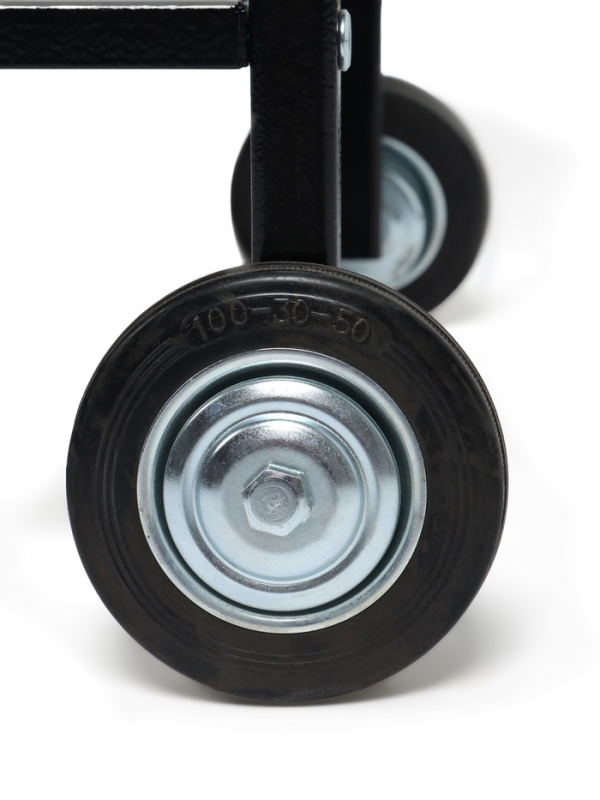 Мангал GrilMe MAX, 35 х 115 х 83 см, сталь 2 мм, термометр, 2 полки, колёса