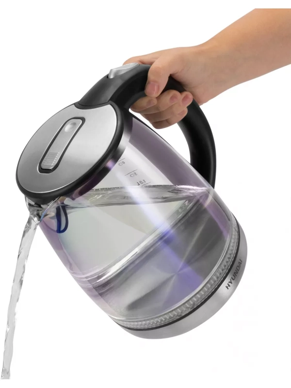 Чайник HYK-G8800 1,7л 2200Вт серебристый (стекло)