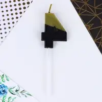 Свеча для торта, цифра «4», 11,5 х 2,3 см