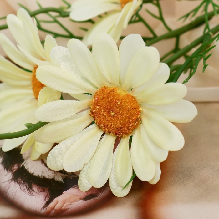 Цветы искусственные &laquo;Арктотис&raquo;, h=35 см, d=3.5 см, жёлтые