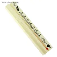 Термометр для бани, жидкостный, 200х42х18мм