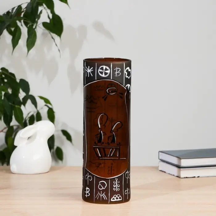 Ваза для цветов &laquo;Китайская серия&raquo;, d=10 см, h=30 см, стекло