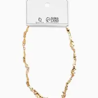 Колье "Мятое" тонкое, цвет золото 35см+ удл Колье "Мятое" тонкое, цвет золото 35см+ удл