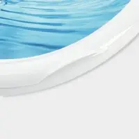 Сиденье для унитаза &laquo;Декор. Капли&raquo;, 44.5&times;37.5 см, с крышкой, белое