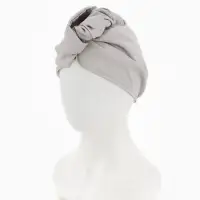 Чалма - тюрбан для волос MINAKU, 25&times;68 см, тенсель, светло-серая