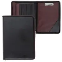 Папка деловая Calligrata &laquo;Люкс&raquo;, искусственная кожа, 360&times;260&times;30 мм, металлический прижим, коричневая