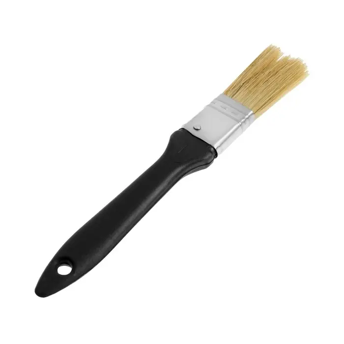 Кисть плоская ЛОМ, натуральная щетина, пластиковая рукоятка, 1 Кисть плоская ЛОМ, натуральная щетина, пластиковая рукоятка, 1", 25 мм