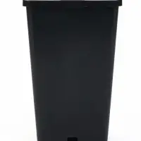 Горшок для рассады, 2 л, 12&times;12&times;17 см, пластик, чёрный