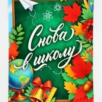 Плакат &laquo;Снова в школу&raquo; 30&times;40 см