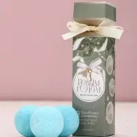 Бомбочки для ванны &laquo;С Новым годом!&raquo;, 3&times;40 г, аромат ванильный десерт, Чистое счастье