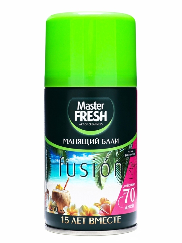 Освежитель воздуха Master FRESH Манящий Бали сменный баллон, 250 мл Освежитель воздуха Master FRESH Манящий Бали сменный баллон, 250 мл