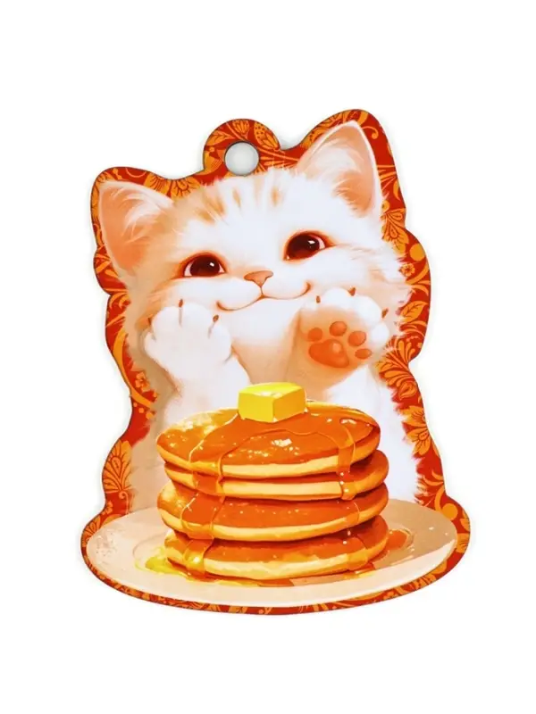 Подвеска деревянная на масленицу «Котик», 10×13 см Подвеска деревянная на масленицу «Котик», 10×13 см