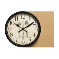 Часы настенные &laquo;Сервировка&raquo;, серия: Кухня, плавный ход, d=20 см