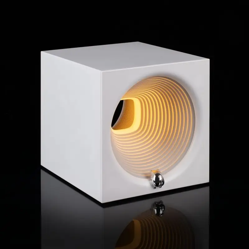 Bluetooth-колонка с подсветкой Volumetric, белая Bluetooth-колонка с подсветкой Volumetric, белая