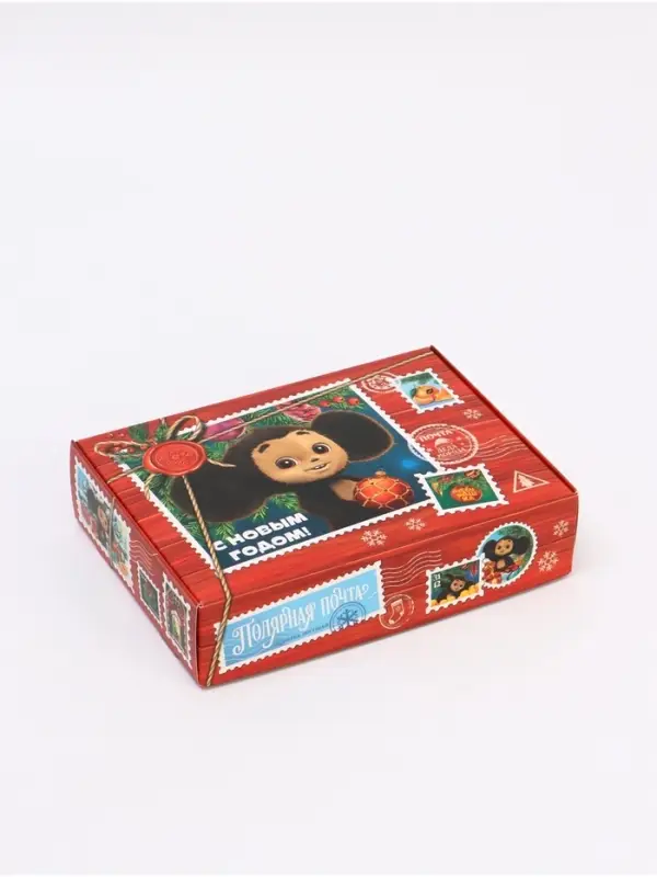 Набор подарочных коробок 3 шт. &laquo;Новый год&raquo;, Чебурашка, 21&times;15&times;5 см