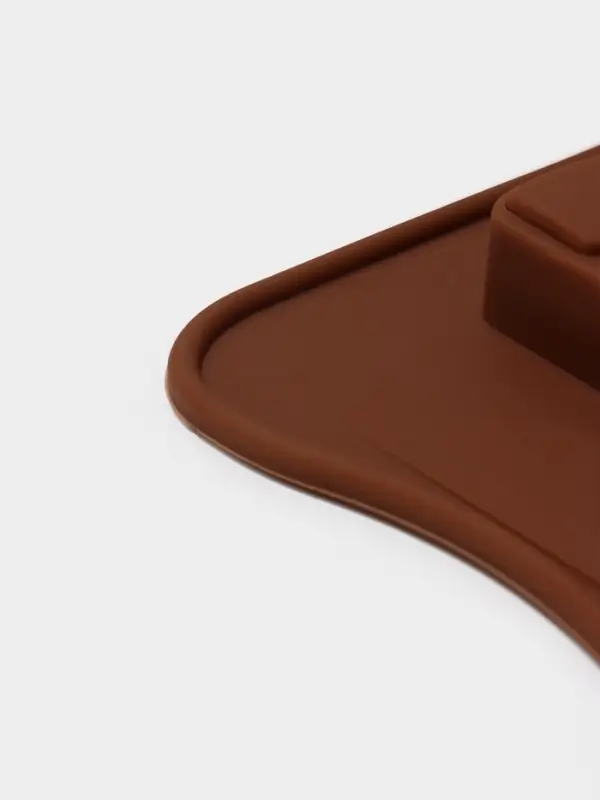 Форма для шоколада Доляна &laquo;Мини-десерт&raquo;, силикон, 22&times;11 см, 3 ячейки (5&times;7.5 см), коричневая