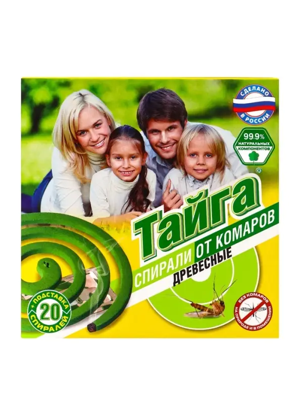 Тайга спирали от комаров 20 шт. в упаковке Тайга спирали от комаров 20 шт. в упаковке