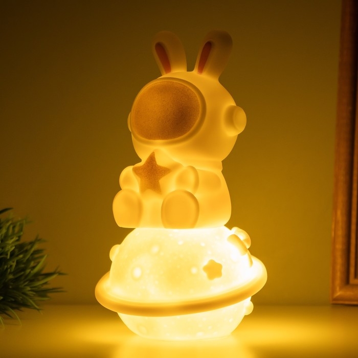 Светильник Светильник "Заяц со звездой на сатурне" 2Вт LED LR44 5х8х13см