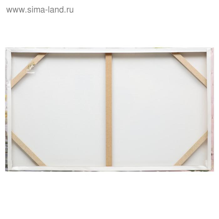 Картина на холсте Картина на холсте "Лебеди в цветах" 60*100 см