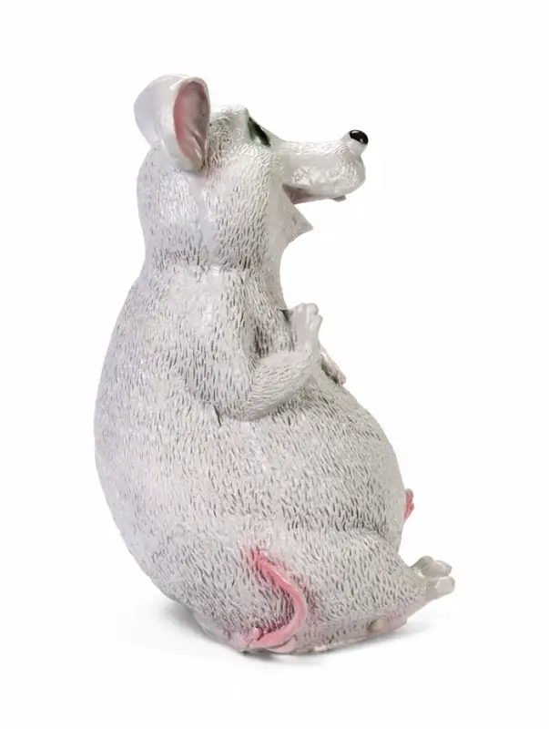 Садовая фигура из гипса &laquo;Мышь&raquo;, 29.5 см, серая